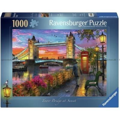 Davison: Tower Bridge om kvelden, 1000 brikker