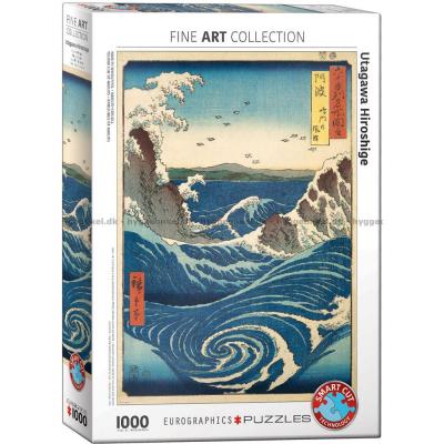 Hiroshige: Naruto Whirlpool, 1000 brikker