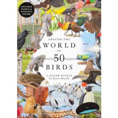 50 fugler fra hele verden, 1000 brikker