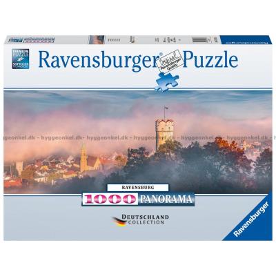 Tyskland: Ravensburg - Panorama, 1000 brikker