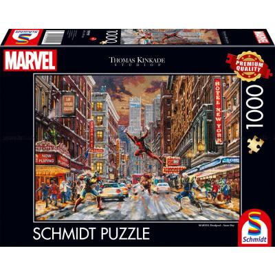 Marvel: Kinkade - Deadpool, 1000 brikker