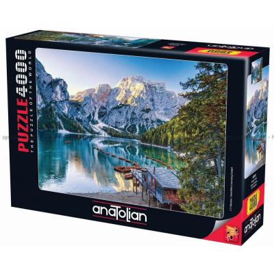 Italia: Braies-sjøen, 4000 brikker