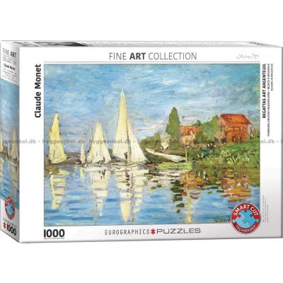 Monet: Regattas at Argenteuil, 1000 brikker