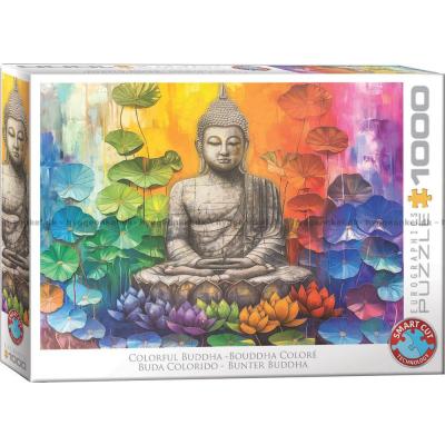 Fargerik Buddha, 1000 brikker