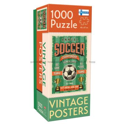 Vintage Posters: Fotball, 1000 brikker