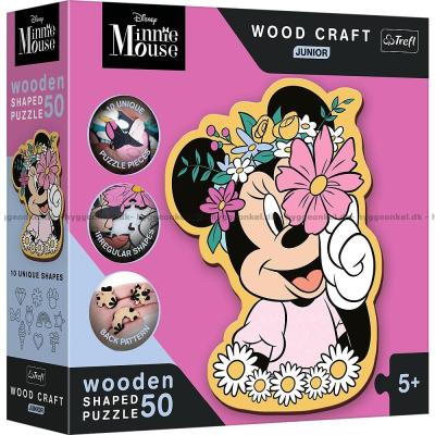 Disney: Minni Mus - Formet motiv, 50 brikker